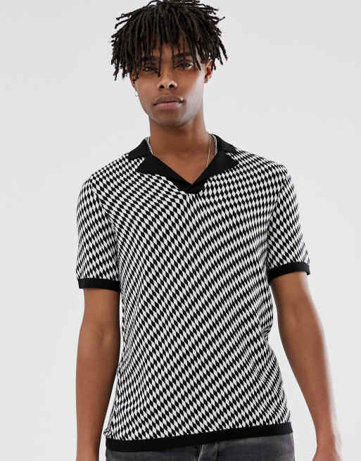 asos knitted polo shirt