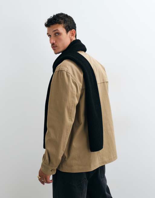 ASOS DESIGN knitted rib scarf in black, 3 of 3