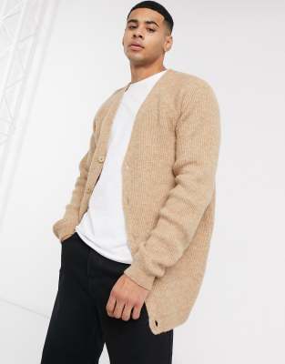 tan cardigan mens