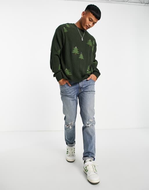 Mens christmas tree jumper sale