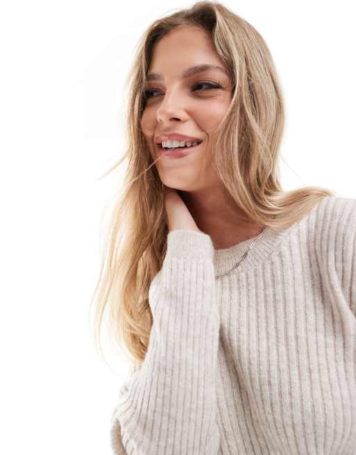 Asos ribbed jumper best sale