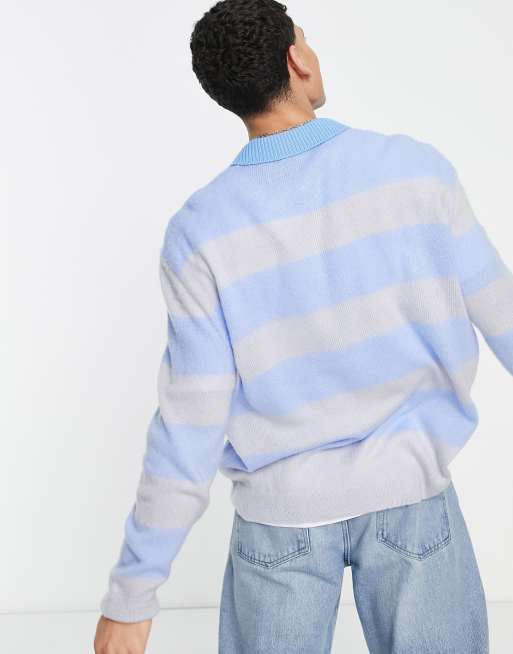 Light blue deals striped sweater