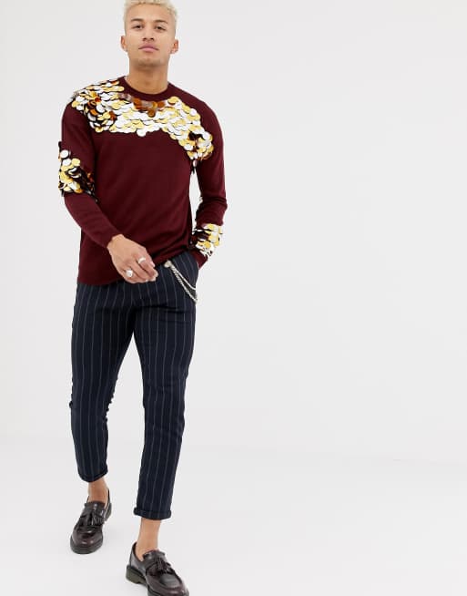 Asos sequin outlet jumper