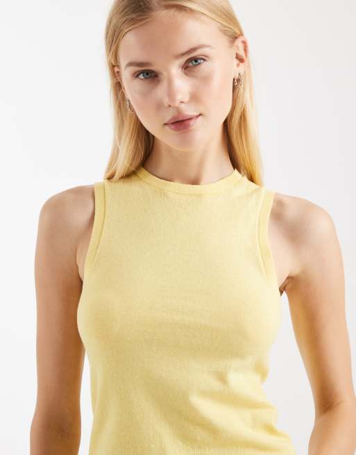 ASOS DESIGN knitted slash neck top in buttermilk (part of a set), 3 of 4