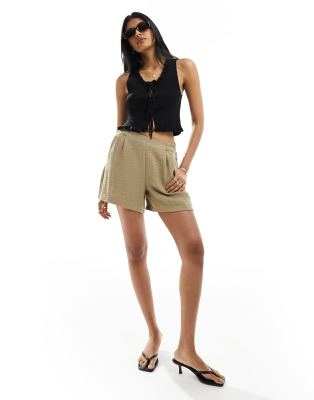 ASOS DESIGN ASOS DESIGN knitted sleeveless lace up tank top in black