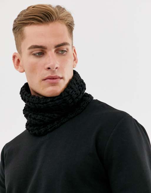 Black knitted sale snood