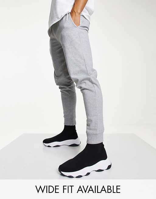 ASOS DESIGN knitted sock trainers in black | ASOS