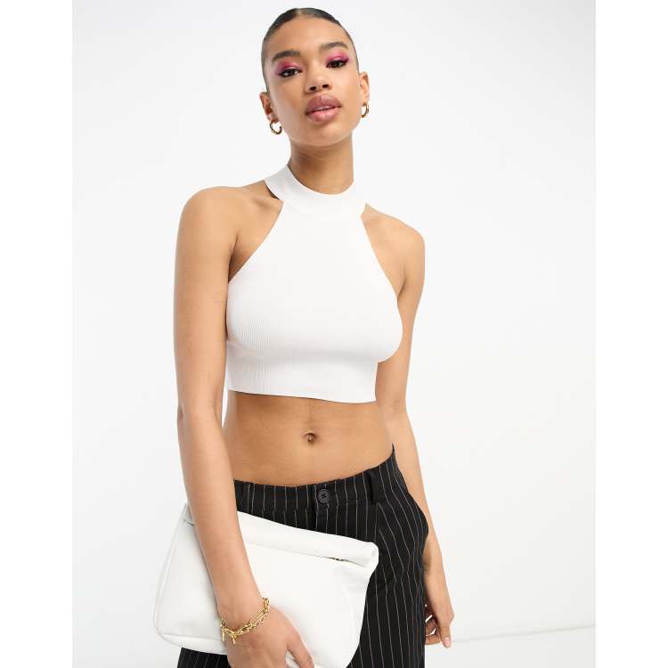 Halter Top White High Neck Bra High Neck Bra For Halter Top High