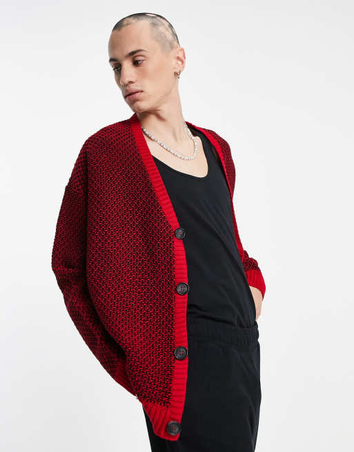 Asos hot sale red cardigan