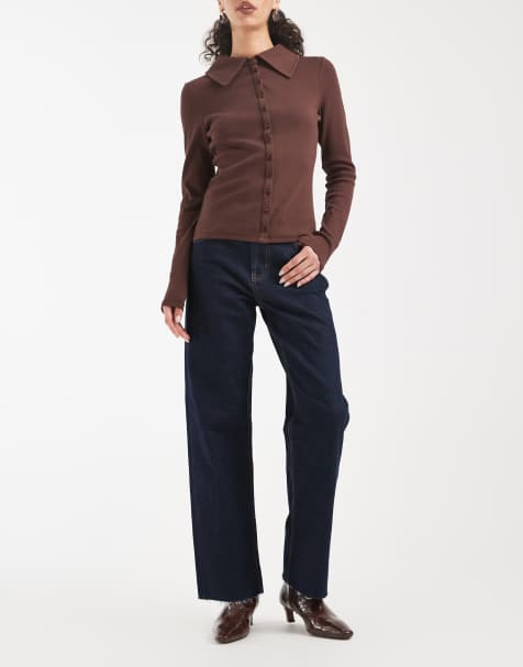 ASOS DESIGN – Knöchellange, gerade geschnittene Jeans in Rinse-Waschung mit Comfort Stretch - view 1