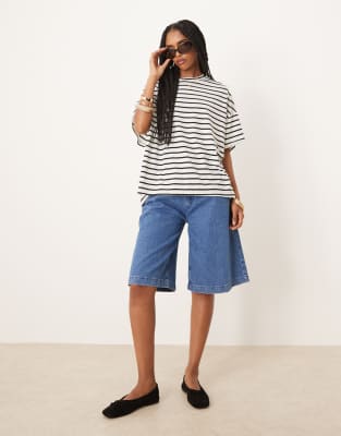 Asos Design Knot Back Detail Short Sleeve Top
