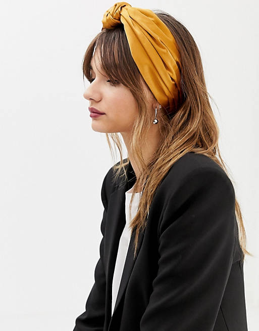 ASOS DESIGN knot front headscarf
