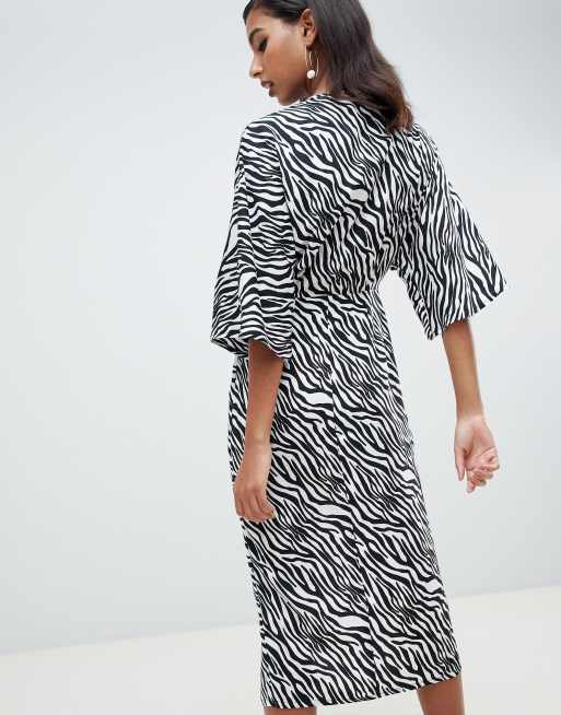 Animal print outlet kimono dress