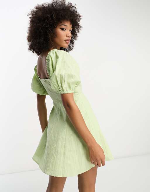 apple mini dress Good Vibes Deep V-Neckline Ruched Mini Dress Apple