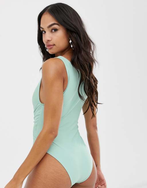 Asos hot sale green swimsuit