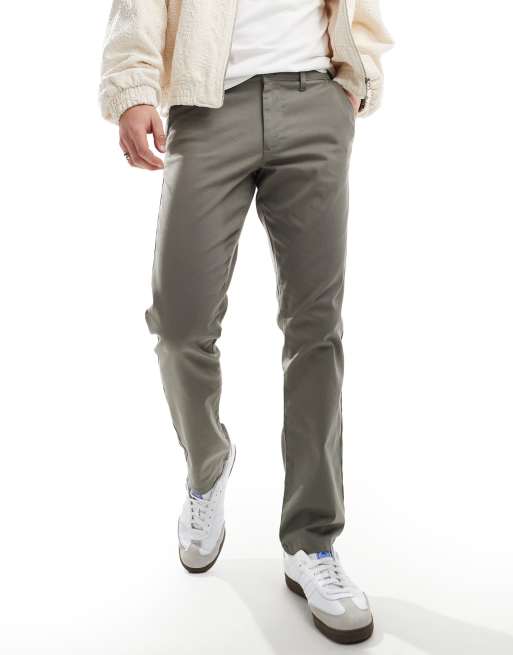 ASOS DESIGN - Koksgrå chinos med smal pasform, 4 af 5
