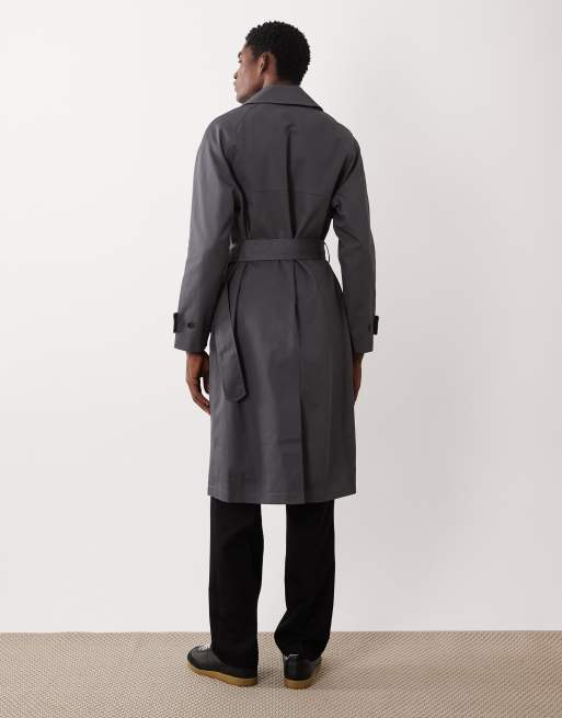 ASOS DESIGN - Koksgrå oversized trenchcoat, 5 af 5