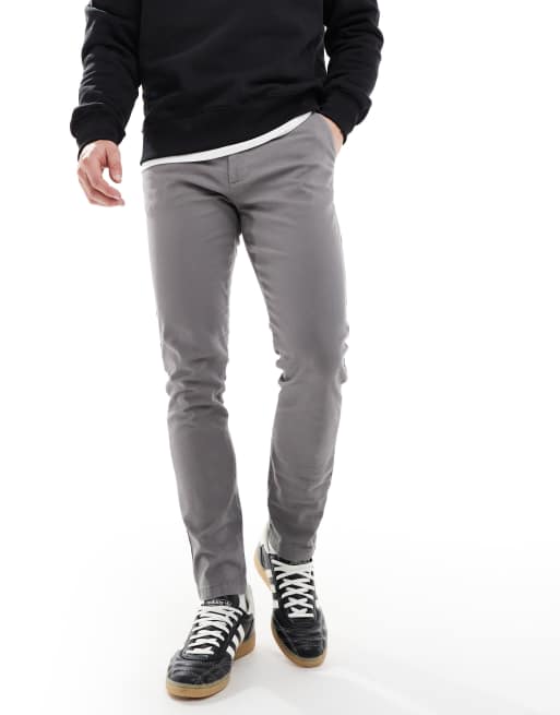 ASOS DESIGN - Koksgrå skinny-chinos , 3 af 5