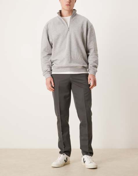 ASOS DESIGN - Koksgrå skræddersyede bukser i Slim Fit - view 1