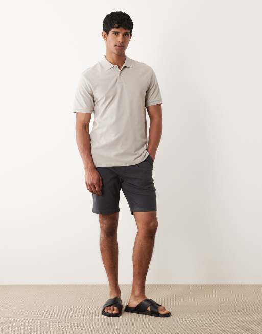 ASOS DESIGN - Koksgrå slim fit-chinoshorts, 2 af 5