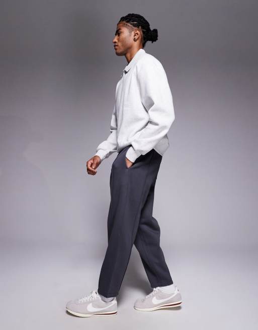 ASOS DESIGN - Koksgrå tapered joggingbukser med pintucks, 3 af 5