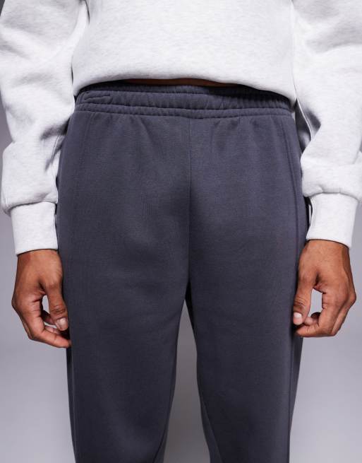 ASOS DESIGN - Koksgrå tapered joggingbukser med pintucks, 4 af 5