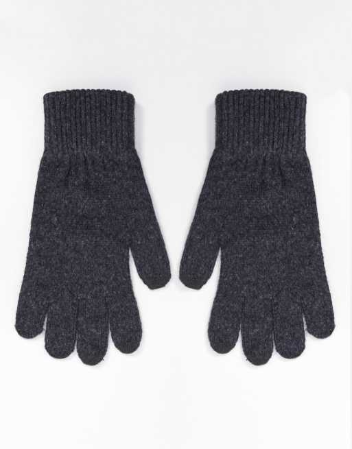 ASOS DESIGN - Koksgrå touchscreen-handsker i polyester