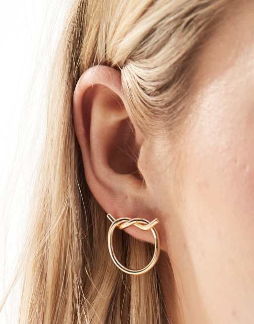 ASOS DESIGN – Kolczyki-wkrętki w kształcie węzła