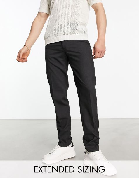 ASOS DESIGN – Kolgrå formella byxor med smal passform - view 1