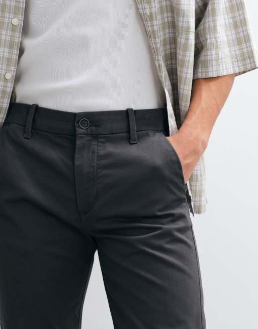 ASOS DESIGN – Kolgrå smala chinos, 3 av 5