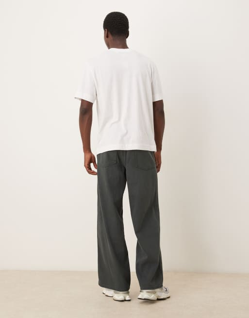 ASOS DESIGN Kombiteil extreme Baggy-Jeans in Blau mit Overdye, 3 von 5