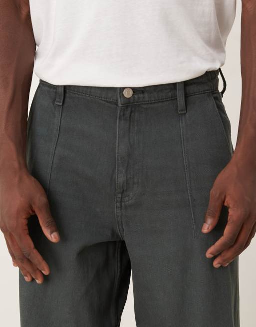 ASOS DESIGN Kombiteil extreme Baggy-Jeans in Blau mit Overdye, 4 von 5