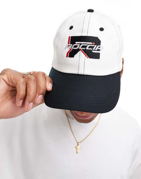 ASOS DESIGN – Kontrastfärgad baseballkeps med broderat tryck - view 1