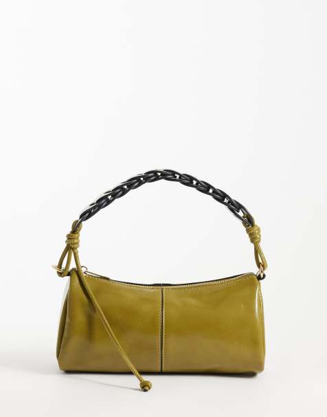 ASOS DESIGN – Kopertówka w kolorze khaki, z plecioną rączką - view 1