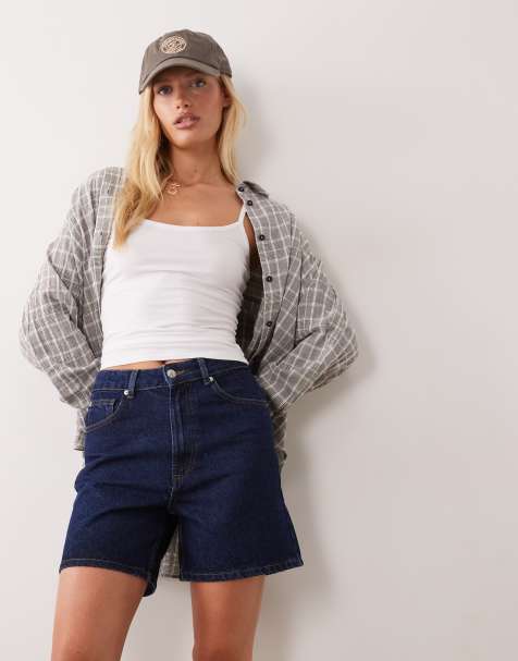 ASOS DESIGN kopertowy top bez rękawów z kołnierzem, część zestawu w kolorze rinse - view 1