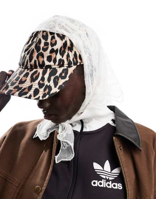 ASOS DESIGN – Koronkowa chusta na głowę w kolorze kości słoniowej