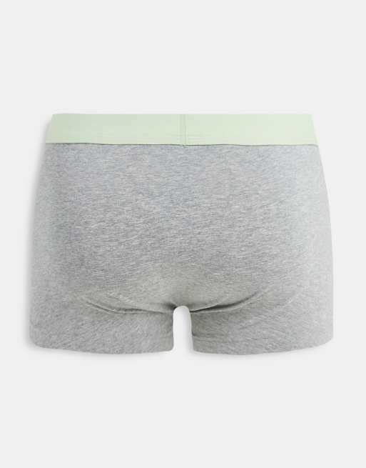 ASOS DESIGN – Korta trunks med kontrasterande midjeband, 5-pack, 2 av 4