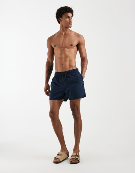 ASOS DESIGN - Korte badeshorts i marineblå, 2 af 5