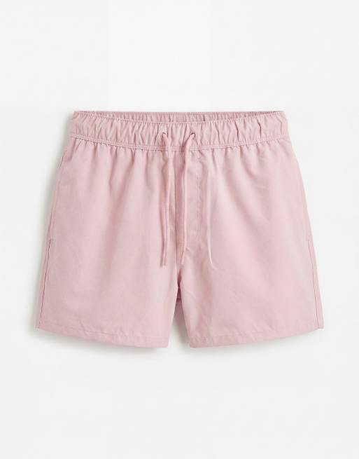 ASOS DESIGN - Korte badeshorts i pink, 6 af 7