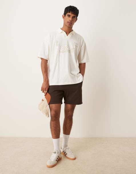 ASOS DESIGN - Korte short in bruin - view 1