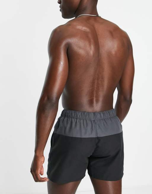 ASOS DESIGN - Korte zwemshort met kleurvlakken in zwart, 4 van 4