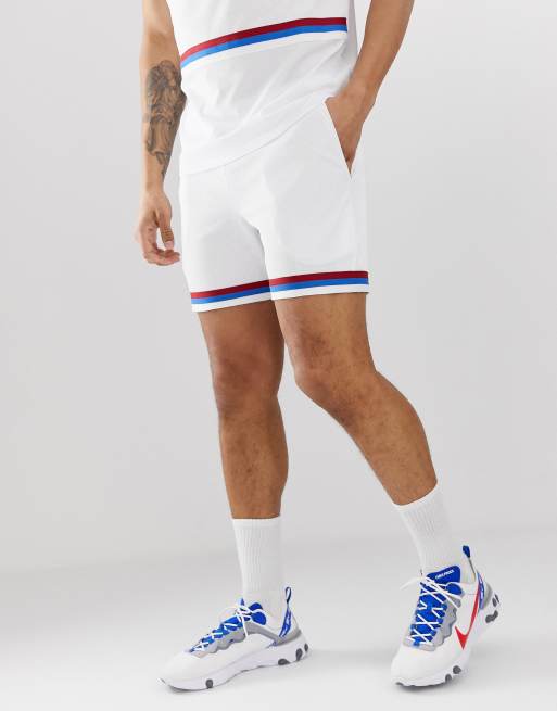 ASOS DESIGN - Combi-set met contrasterende bies in wit, 3 van 3