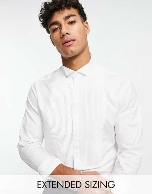 ASOS DESIGN – Koszula o dopasowanym kroju z satynowego diagonalu ze stójką