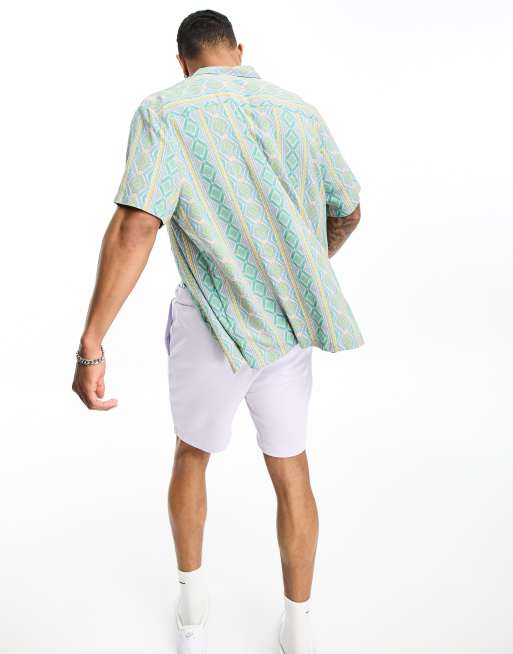 ASOS DESIGN – Koszula o luźnym kroju w aztecki wzór w stylu vintage, 3 z 4