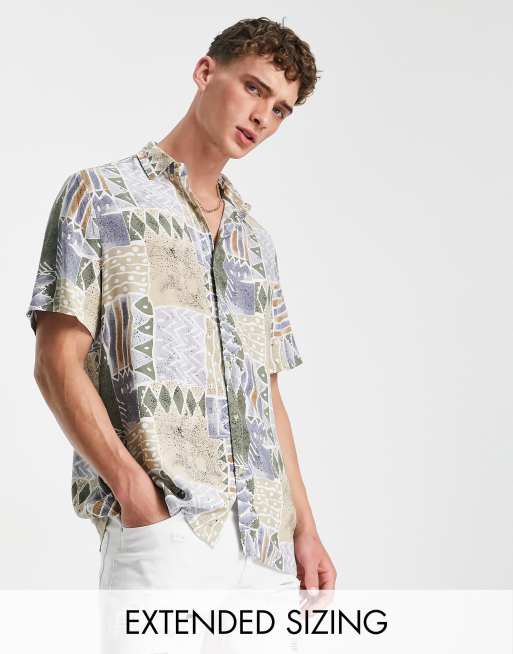 ASOS DESIGN – Koszula o luźnym kroju z nadrukiem w stylu vintage