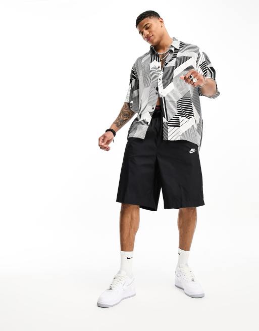 ASOS DESIGN – Koszula oversize o pudełkowym kroju w geometryczny wzór