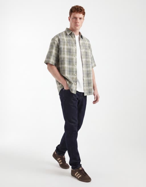ASOS DESIGN – Koszula oversize w kratę, w kolorze khaki, 3 z 5