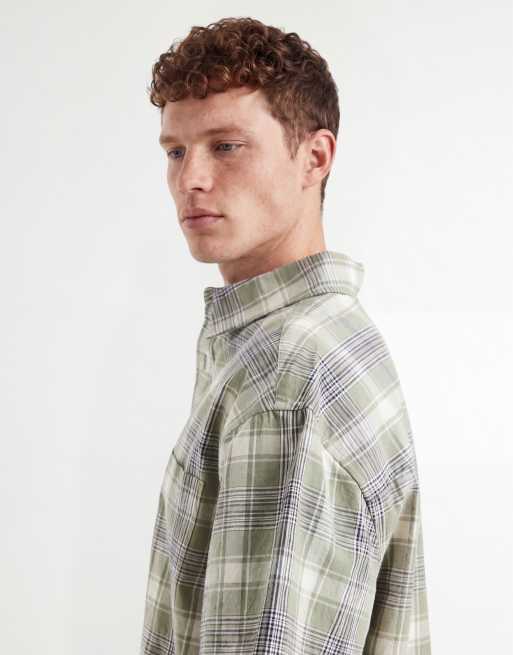 ASOS DESIGN – Koszula oversize w kratę, w kolorze khaki, 5 z 5