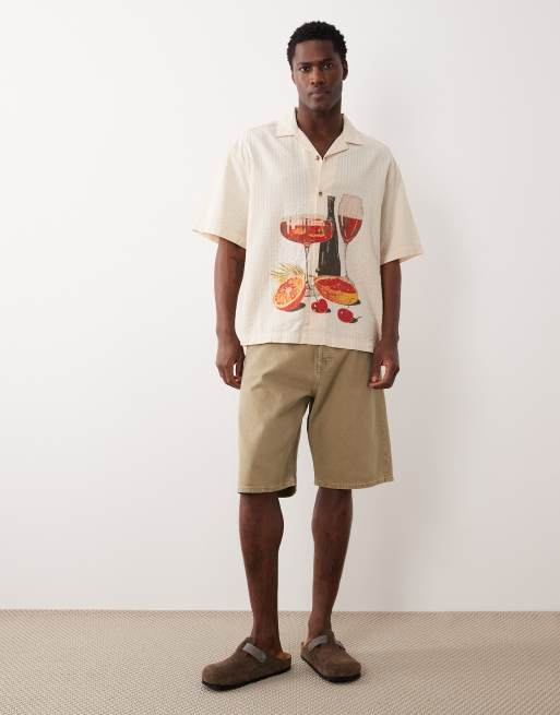 ASOS DESIGN – Koszula oversize z kory z nadrukiem, 2 z 5
