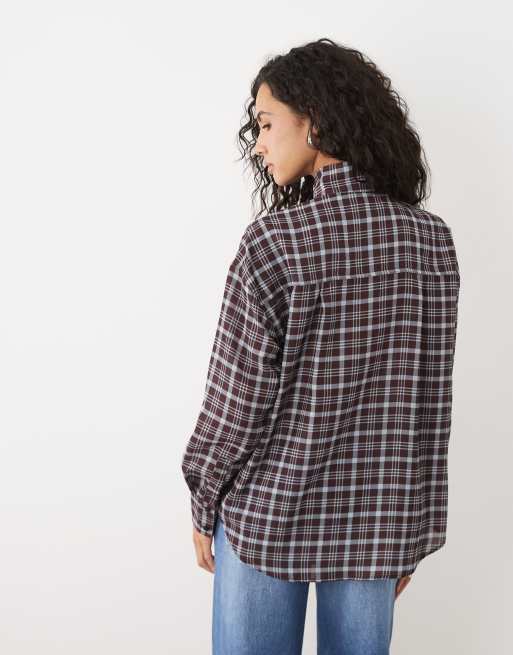 ASOS DESIGN koszula w kratę z golfem, 3 z 4